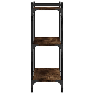 Kirjahylly 3 kerrosta savutammi 80x30x86 cm tekninen puu