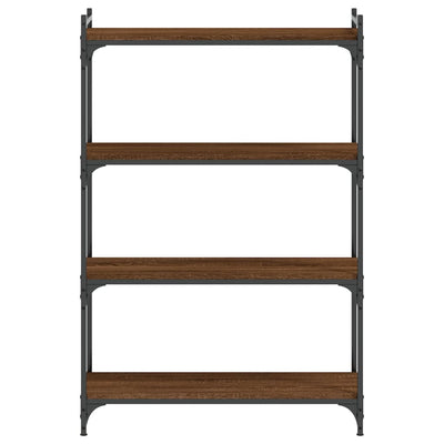 Kirjahylly 4 kerrosta ruskea tammi 80x30x120 cm tekninen puu