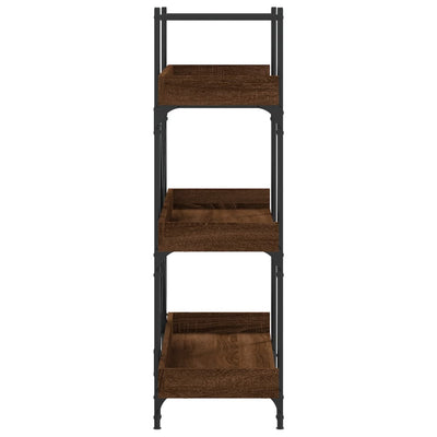 Kirjahylly 3 tasoa ruskea tammi 100x33x108,5 cm tekninen puu