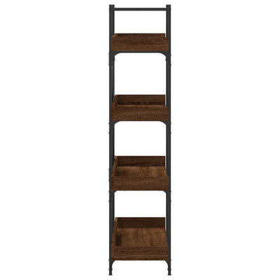 Kirjahylly 4 tasoa ruskea tammi 100x33x145,5 cm tekninen puu
