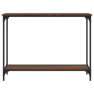 Konsolipöytä ruskea tammi 101x30,5x75 cm tekninen puu