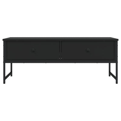 Sohvapöytä musta 101x49x39,5 cm tekninen puu