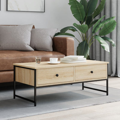 Sohvapöytä Sonoma-tammi 101x49x39,5 cm tekninen puu
