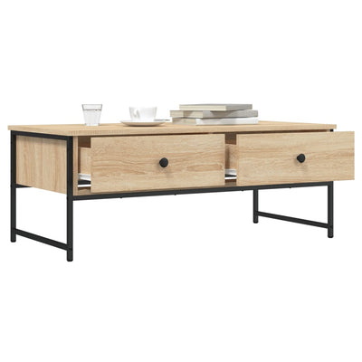Sohvapöytä Sonoma-tammi 101x49x39,5 cm tekninen puu