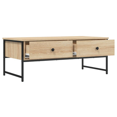Sohvapöytä Sonoma-tammi 101x49x39,5 cm tekninen puu