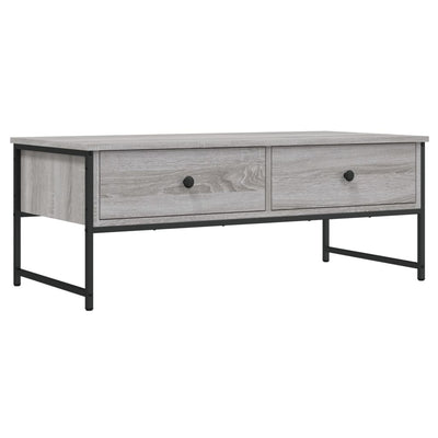 Sohvapöytä harmaa Sonoma 101x49x39,5 cm tekninen puu