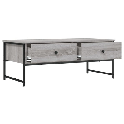 Sohvapöytä harmaa Sonoma 101x49x39,5 cm tekninen puu