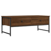 Sohvapöytä ruskea tammi 101x49x39,5 cm tekninen puu