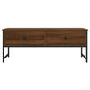 Sohvapöytä ruskea tammi 101x49x39,5 cm tekninen puu