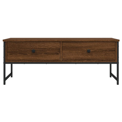 Sohvapöytä ruskea tammi 101x49x39,5 cm tekninen puu