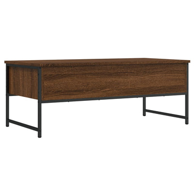 Sohvapöytä ruskea tammi 101x49x39,5 cm tekninen puu