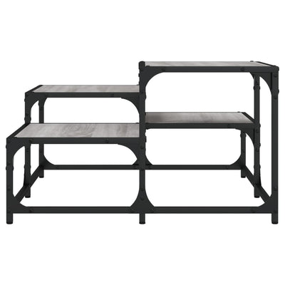 Sohvapöytä harmaa Sonoma 68x68x40 cm tekninen puu