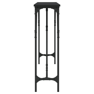 Musta konsolipöytä Antenia 180x23x75cm (puinen)