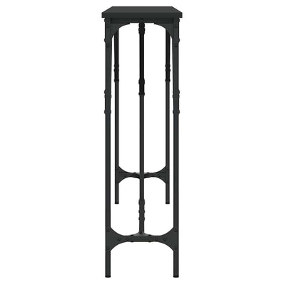 Musta konsolipöytä Antenia 140x23x75cm (puinen)