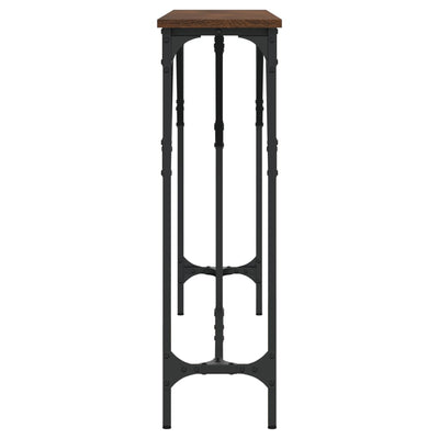 Ruskea konsolipöytä Antenia 140x23x75cm (puinen)