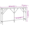 Ruskea konsolipöytä Antenia 140x23x75cm (puinen)
