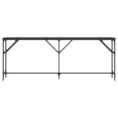 Musta konsolipöytä Antenia 200x29x75cm (puinen)