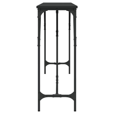 Musta konsolipöytä Antenia 200x29x75cm (puinen)