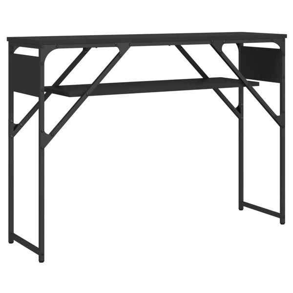 Konsolipöytä musta 105x30x75 cm tekninen puu