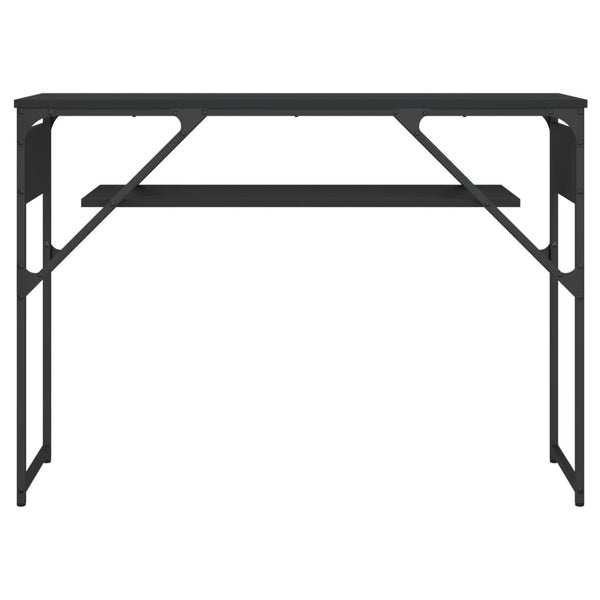 Konsolipöytä musta 105x30x75 cm tekninen puu