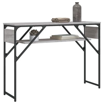 Konsolipöytä harmaa Sonoma 105x30x75 cm tekninen puu
