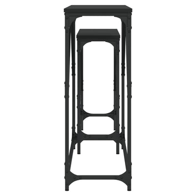 Musta sarjakonsolipöydät Susie (2 kpl puinen)