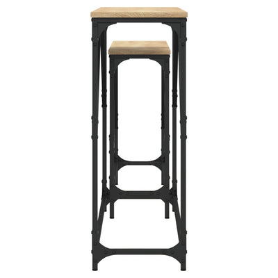 Sonoma-tammi sarjakonsolipöydät Susie (2 kpl, puinen)