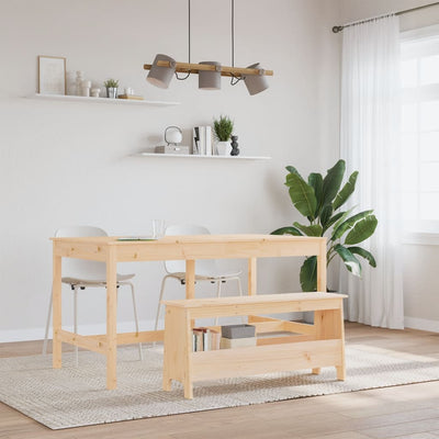 Eteisen penkki 100x28x45 cm täyspuu mänty