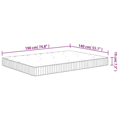 Pussijousipatja Letta 140x190cm (keskikova)