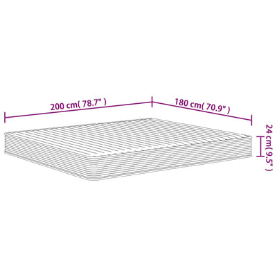 Vaahtomuovipatja Onicel 180x200cm (medium pehmeä)