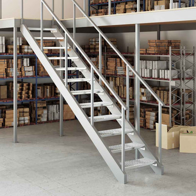 Galvanoitu ritiläporras Tran 60x24x7cm (teräs)