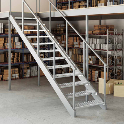 Galvanoitu ritiläporras Tran 80x24x7cm (teräs)