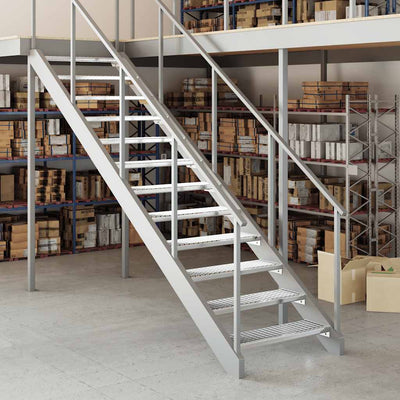 Galvanoitu ritiläporras Tran 80x24x7cm (teräs)