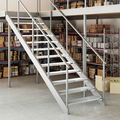 Galvanoitu ritiläporras Tran 100x24x7cm (teräs)