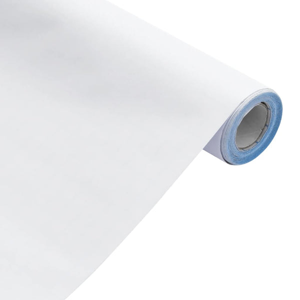 Itsekiinnittyvät kalustetarrat matta valkoinen 90x500 cm PVC