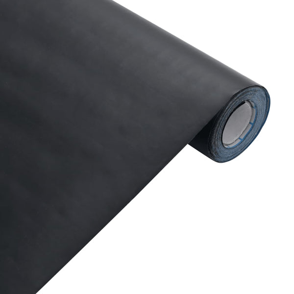 Itsekiinnittyvä kalustetarrat matta musta 90x500 cm PVC