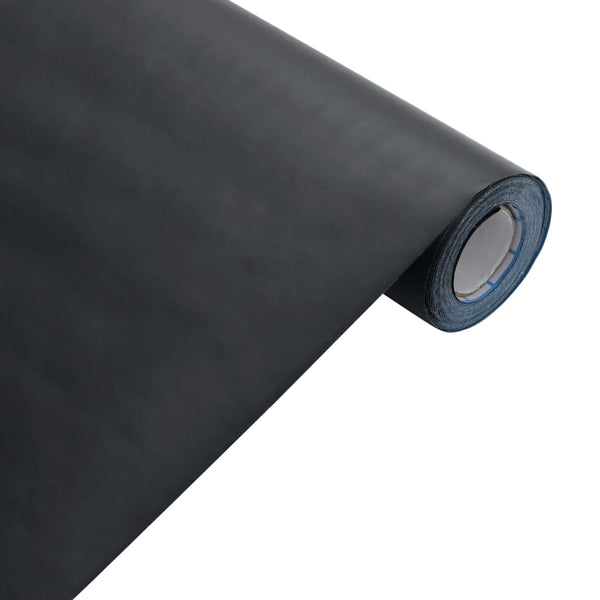 Itsekiinnittyvä kalustetarrat matta musta 90x500 cm PVC