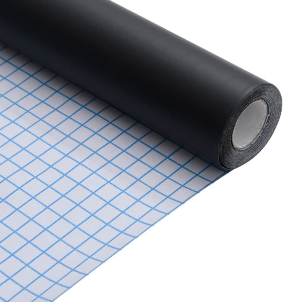 Itsekiinnittyvä kalustetarrat matta musta 90x500 cm PVC