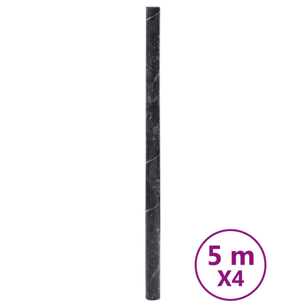 Itsekiinnittyvät kalustetarrat marmori musta 90x500 cm PVC