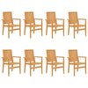 Pinottavat puutarhatuolit Trustsa 56,5x57,5x91 (8 kpl, tiikki)