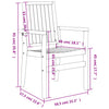 Pinottavat puutarhatuolit Trustsa 56,5x57,5x91 (8 kpl, tiikki)