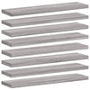 Seinähyllyt 8 kpl harmaa Sonoma 40x10x1,5 cm tekninen puu