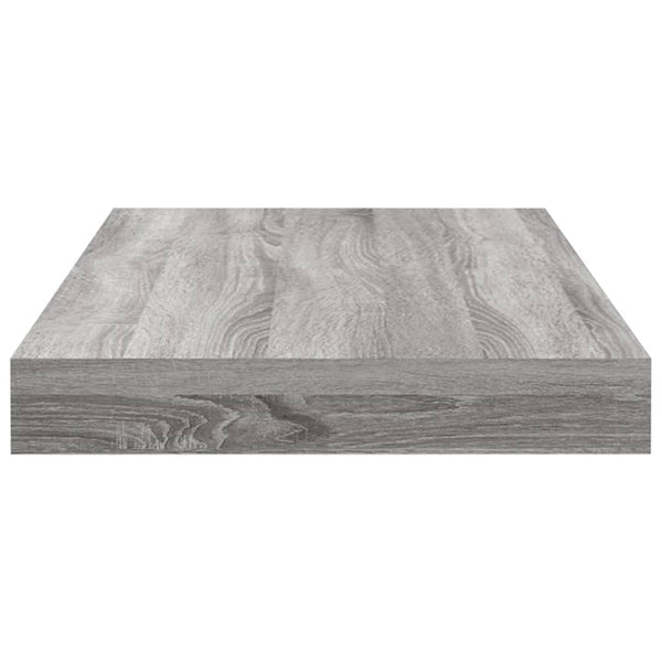 Seinähyllyt 8 kpl harmaa Sonoma 40x10x1,5 cm tekninen puu