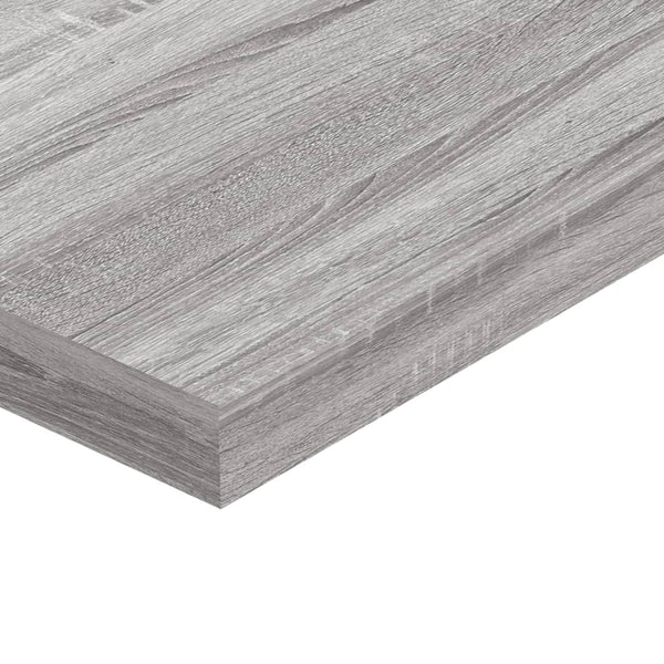 Seinähyllyt 8 kpl harmaa Sonoma 40x10x1,5 cm tekninen puu