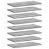 Seinähyllyt 8 kpl harmaa Sonoma 40x20x1,5 cm tekninen puu