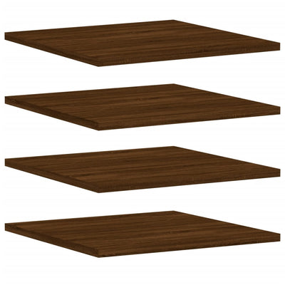 Seinähyllyt 4 kpl ruskea tammi 40x50x1,5 cm tekninen puu