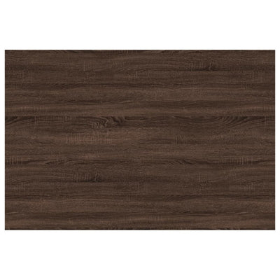 Seinähyllyt 4 kpl ruskea tammi 60x40x1,5 cm tekninen puu