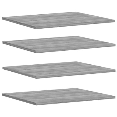 Seinähyllyt 4 kpl harmaa Sonoma 60x50x1,5 cm tekninen puu