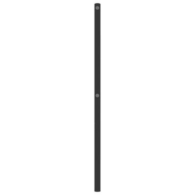 Metallinen sängynpääty musta 90 cm