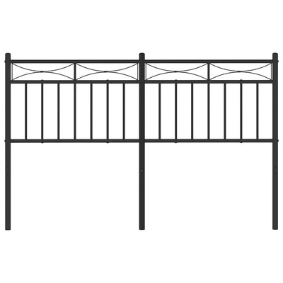 Musta metallinen sängynpääty Chiratica 135cm